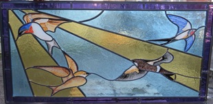 Stained Glass Commission - Swallows